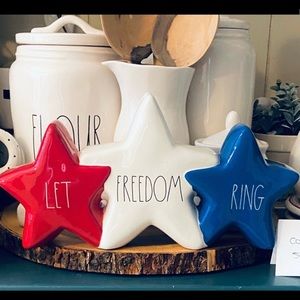 Rae Dunn Let Freedom Ring Patriotic Stars ⭐️